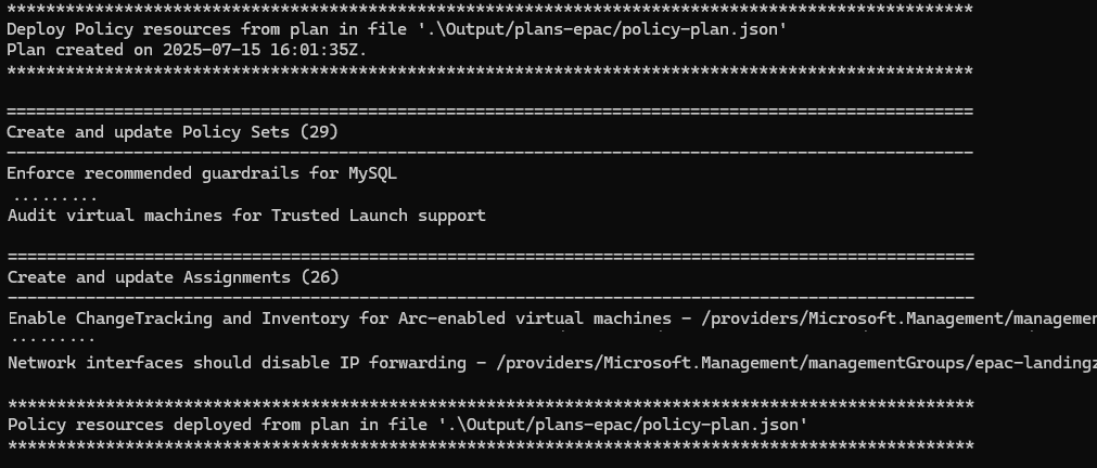deploy ALZ release v2024.11.0