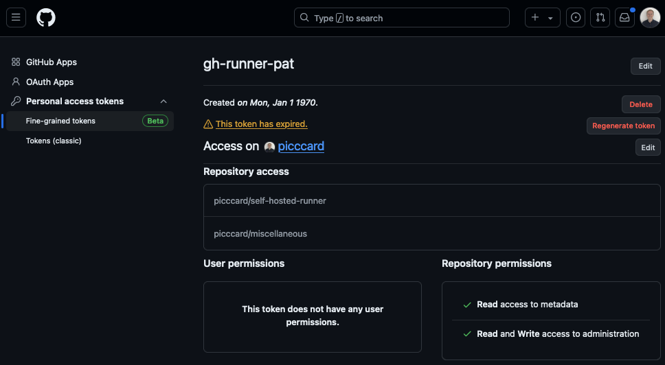 GitHub PAT